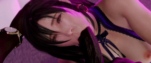 Final Fantasy - Tifa [2020,Interracial,Creampie,Blowjob]