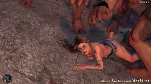 The Borders of the Tomb Raider Part 4 [Face Fucking/Blowjob,Object Insertion,Animation]
