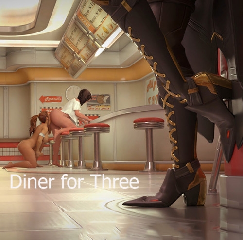 Diner for Three [2019,Huge cock,Ashe,Overwatch]