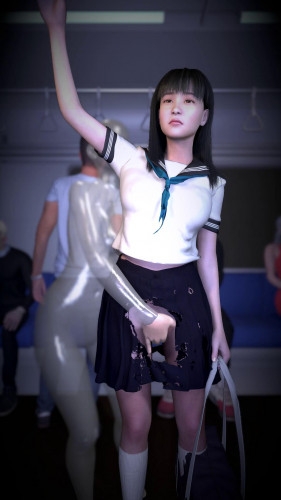 Black-Haired Sailor Suit and Invisible Man [2023,SF,Clothed,Black Hair]