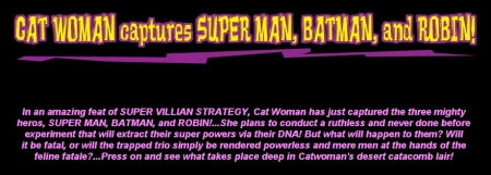 world of smudge-FetishSuperHeroes CatWomanCapturesSuperManBatmanAndRobin