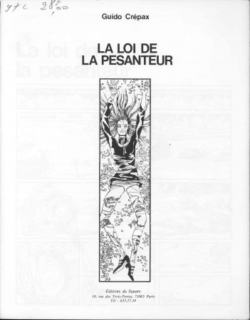 Crepax, Guido - Valentina 03 - La loi de la pesanteur [FRA]