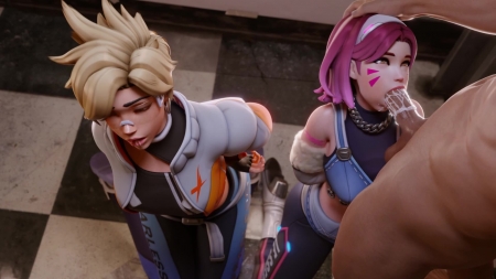 Tracer x Dva Base new 3d hentai porn videos