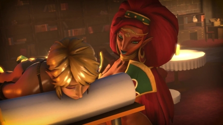 Urbosa milking Link new 3d hentai porn videos