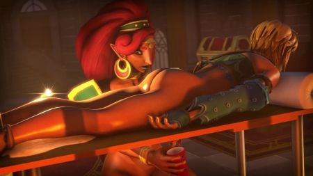 Urbosa milking Link new 3d hentai porn videos