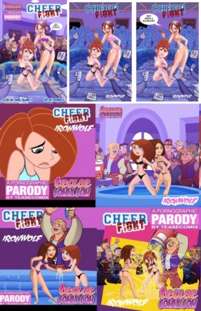 Cheer Fight Kim Possible - Bonnie Oil Wrestling
