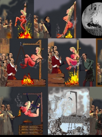 Makabo - Burning At The Stake Witch Hunt Fetish Torture Art [xxx cartoon adult comics]