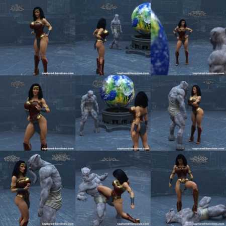 Captured-Heroines - Wonda Woman - Alien Contact
