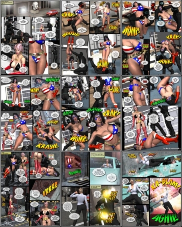 Ms  Americana and Omega Woman - Terror Strikes