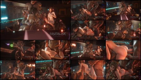 23 BRUTALISK SCENES - CYBER CITY PART 2 FULL TIFA AERITH NO MUSIC