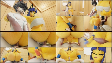 Sauna with Ankha (4k) revised Sauna with Ankha (4k) revised