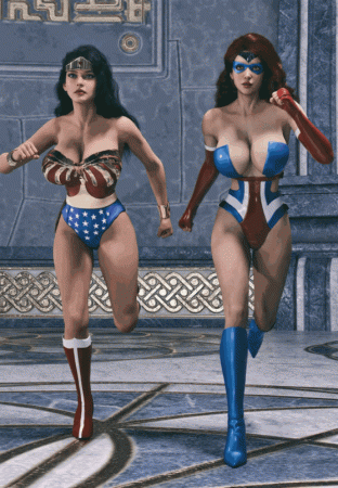 Blunder Woman and Lady Britannia Saving Christmas - Issue 04